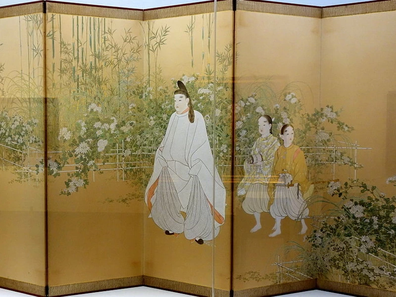 1878-Otake Chikuha - La visita - National Museum of Modern Art, Tokyo